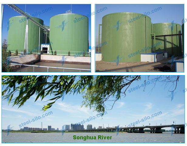 2000tons sewage storage silo project