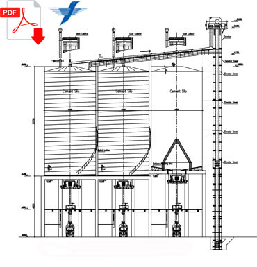cement silo design drawing