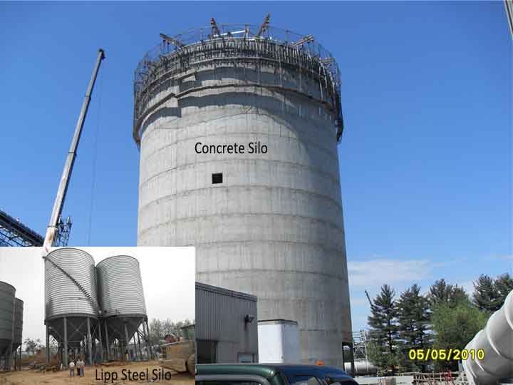 comparison between lipp silo and concrete silo