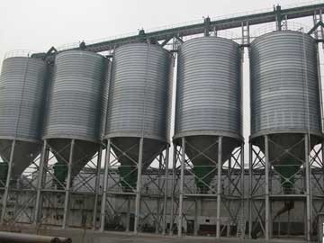 large fly ash silo system