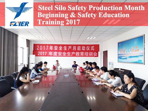Flyer steel silo safety production meeting