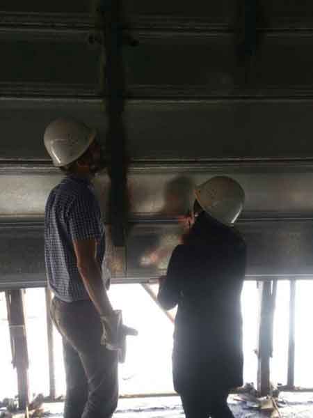 uk client visit steel silo project