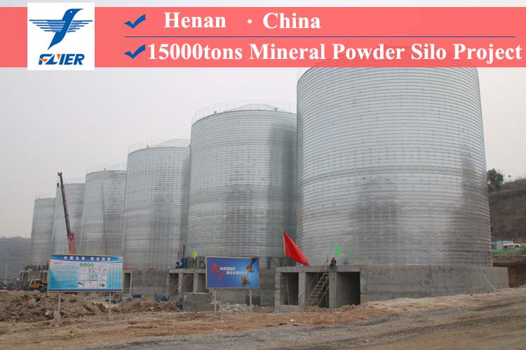 Mineral Powder Storage Silos Project in Xingyang,Henan, China