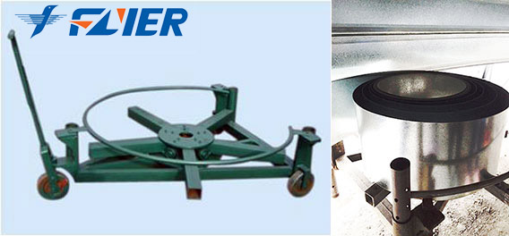 steel silo decoiling machine