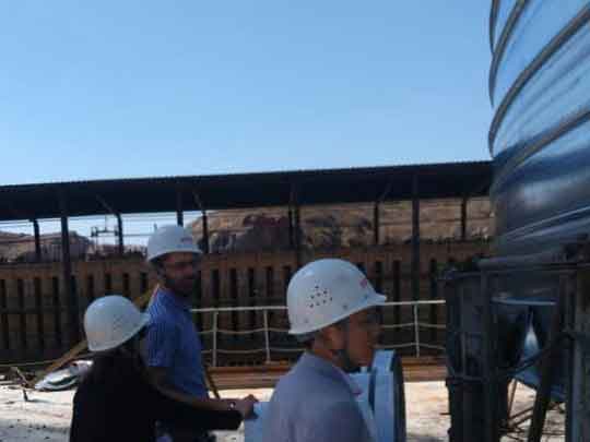 Client from UK Visits Flyer Steel Silo Project